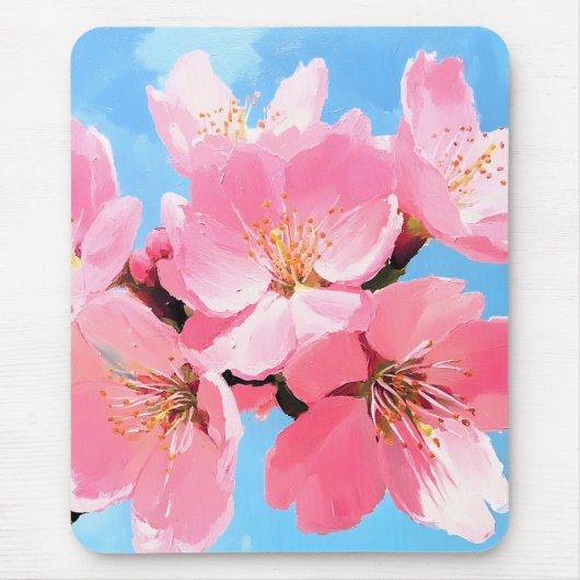 Blush Bloom Cherry Blossom Mousepad (Vorne)