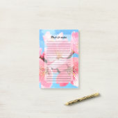 Blush Bloom Cherry Blossom Post-it Klebezettel (Auf Schreibtisch)