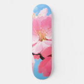 Blush Bloom Cherry Blossom Skateboard (Vorderseite)