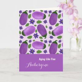 Blush & Bloom Eggplant Collection – Birthday Karte