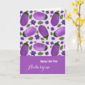 Blush & Bloom Eggplant Collection –  Birthday Karte (Gelbe Blume)