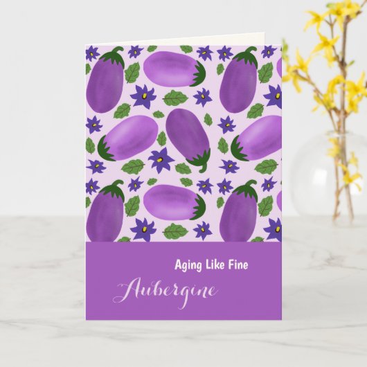 Blush & Bloom Eggplant Collection –  Birthday Karte (Gelbe Blume)