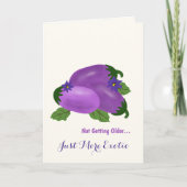 Blush & Bloom Eggplant Collection –  Birthday Karte (Vorderseite)