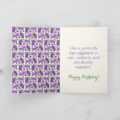 Blush & Bloom Eggplant Collection –  Birthday Karte (Innenseite)