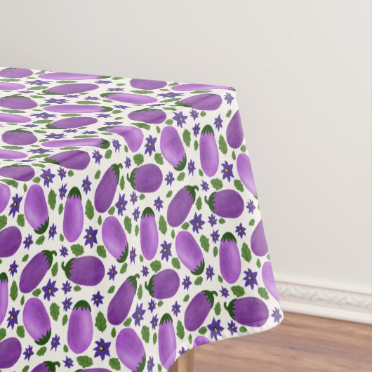 Blush & Bloom Eggplant Collection – Ivory Glow Tischdecke (Beispiel)