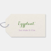 Blush & Bloom Eggplant Collection – Soft Lilac Geschenkanhänger (Rückseite Horizontal)