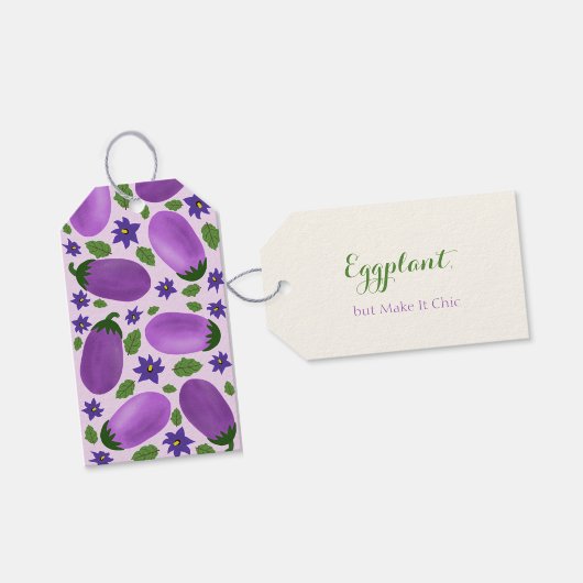 Blush & Bloom Eggplant Collection – Soft Lilac Geschenkanhänger