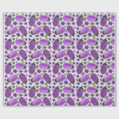 Blush & Bloom Eggplant Collection – Soft Lilac Geschenkpapier (Flach)