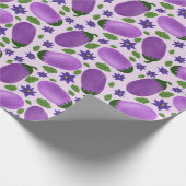 Blush & Bloom Eggplant Collection – Soft Lilac Geschenkpapier (Ecke)