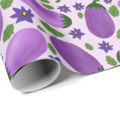 Blush & Bloom Eggplant Collection – Soft Lilac Geschenkpapier (Rolleneckpunkt)
