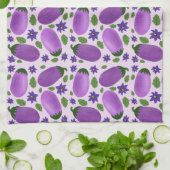 Blush & Bloom Eggplant Collection – Soft Lilac Geschirrtuch (Gefaltet)