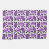 Blush & Bloom Eggplant Collection – Soft Lilac Geschirrtuch (Horizontal)