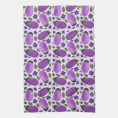 Blush & Bloom Eggplant Collection – Soft Lilac Geschirrtuch (Vertikal)