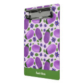 Blush & Bloom Eggplant Collection – Soft Lilac Mini Klemmbrett (Gewinkelt2)