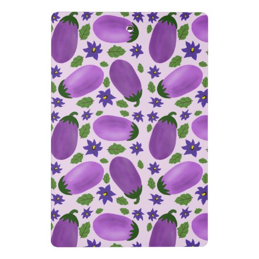 Blush & Bloom Eggplant Collection – Soft Lilac Mini Klemmbrett (Rückseite)