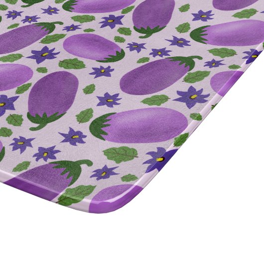 Blush & Bloom Eggplant Collection – Soft Lilac Schneidebrett (Ecke)