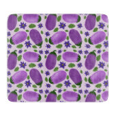 Blush & Bloom Eggplant Collection – Soft Lilac Schneidebrett (Vorderseite)