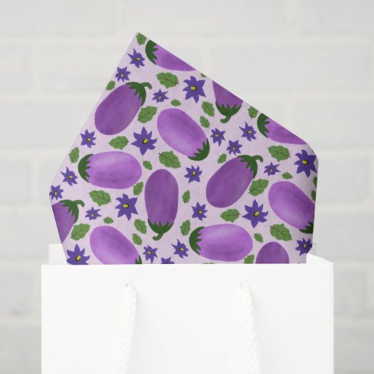 Blush & Bloom Eggplant Collection – Soft Lilac Seidenpapier (Geschenktüte)