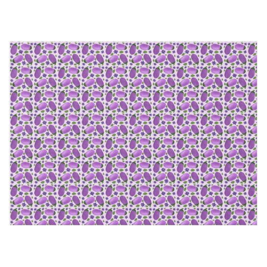 Blush & Bloom Eggplant Collection – Soft Lilac Tischdecke (Vorderseite (Horizontal))
