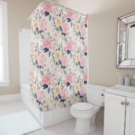 Blush & Bloom Elegante Rodelbahn mit Aussicht Duschvorhang
