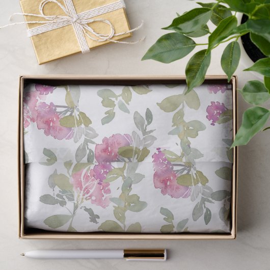 Blush Bloom Elegante Seidenpapier (Geschenk)