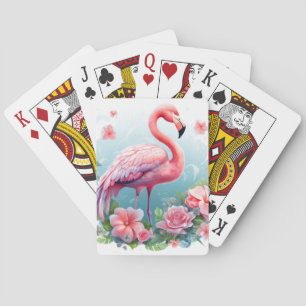 Blush & Bloom Flamingo: Die Eleganz der Natur Spielkarten
