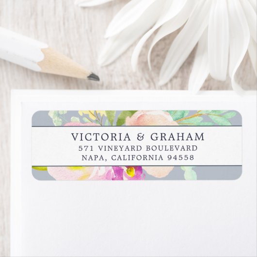 Blush Bloom | Florale Rücksendeadresse (Insitu)