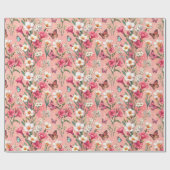 Blush Bloom Garden Geschenkpapier (Flach)