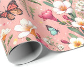Blush Bloom Garden Geschenkpapier (Rolleneckpunkt)