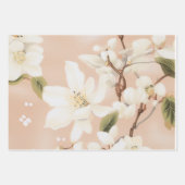 "Blush Bloom Gift Wrap" Geschenkpapier Set (Vorderseite 2)