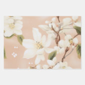 "Blush Bloom Gift Wrap" Geschenkpapier Set (Vorderseite)