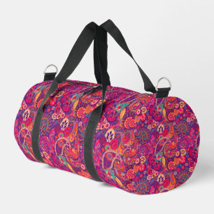 Blush Bloom: Künstlerisches rosa Gartenmuster Duffle Bag
