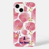 Blush & Bloom Monogram Phone Cover (Rückseite)