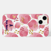 Blush & Bloom Monogram Phone Cover (Rückseite (Horizontal))