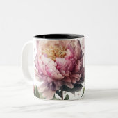 Blush Bloom Mug- A Whisper of Calm by Lumina & Ash Zweifarbige Tasse (Vorderseite Links)