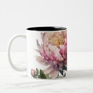 Blush Bloom Mug- A Whisper of Calm by Lumina & Ash Zweifarbige Tasse