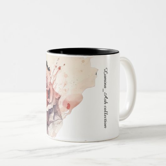Blush Bloom Mug_morning Rose Zweifarbige Tasse (VorderseiteRechts)