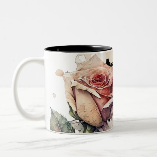 Blush Bloom Mug_morning Rose Zweifarbige Tasse (Links)