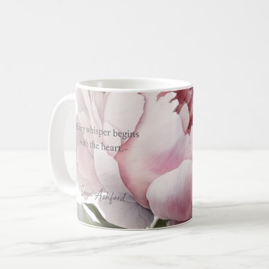 Blush bloom Mug_ Peony Kaffeetasse (Vorderseite Links)