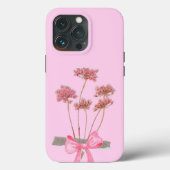 Blush Bloom - Pastellrosa Bouquet Bow Case 🌸 🎀 (Rückseite)