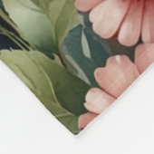Blush Blooms and Bunny Dreams Fleecedecke (Ecke)