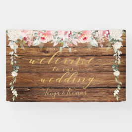Blush Blooms Extravagante Gold Kalligraphie Holz W Banner