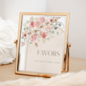 Blush Bloral Arch Favoriten Zeichen Poster