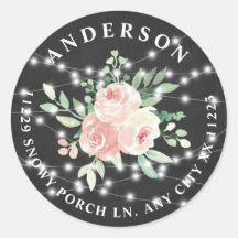 Blush Bloral Bouquet String Lights Rücksendeadress