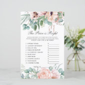 Blush Bloral Der Preis ist das richtige Brautparty (Stehend Vorderseite)