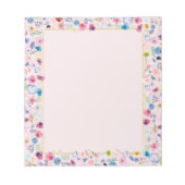 Blush Bloral Dream Notepad - Farbenfrohe Blossom Notizblock (Vorderseite)