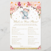 Blush Bloral Elephant Was ist in Ihrem Handyspiel (Vorderseite)