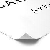 Blush Bloral Feier des Lebens Zeichen, willkommen Poster (Ecke)