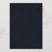 Blush Bloral Gold Hochzeitswell wünscht Hinweiskarte (Rückseite)