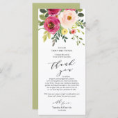 Blush Bloral Greenerity Place Einstellung Danke Ka Programm (Vorne/Hinten)